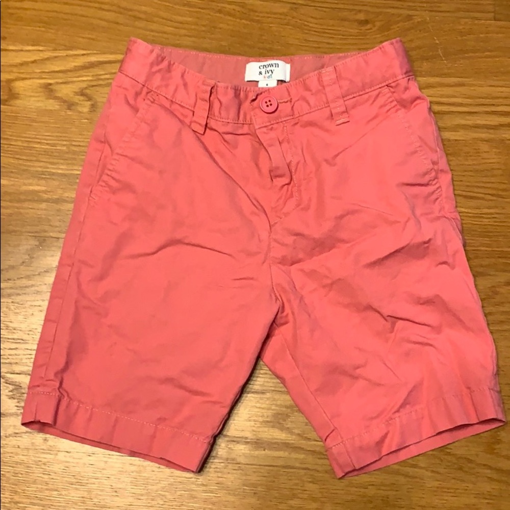 Crown & Ivy Boys Coral Shorts